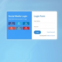 Login Register with Social Account Using PHP Screenshot 2