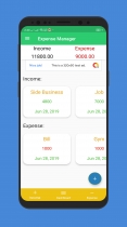 Expense Manager - Android Source Code Screenshot 2