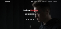 Joshua - One Page Portfolio HTML Template Screenshot 1