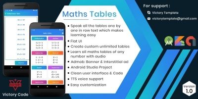 Maths Tables - Kotlin Android Studio Project