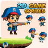 Pirate 2D Game Character Sprites