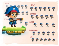 Pirate 2D Game Character Sprites Screenshot 2