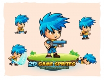 Jim 2D Game Character Sprites Screenshot 1