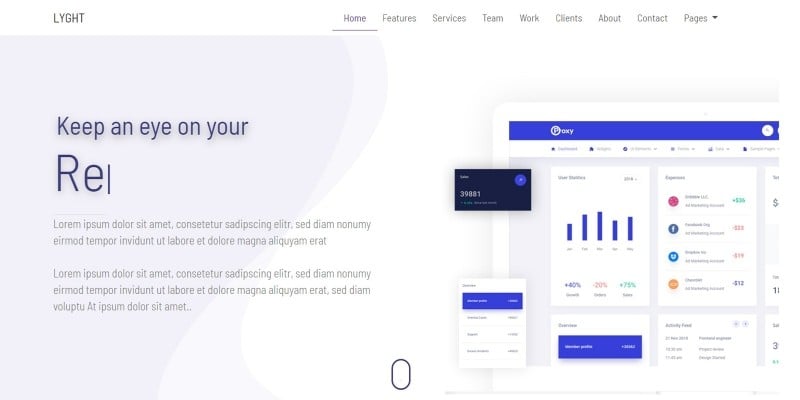 Lyght - Bootstrap Multipurpose Landing Page