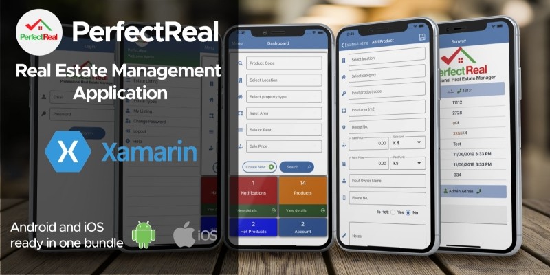 Real Estate Management Xamarin Without Backend