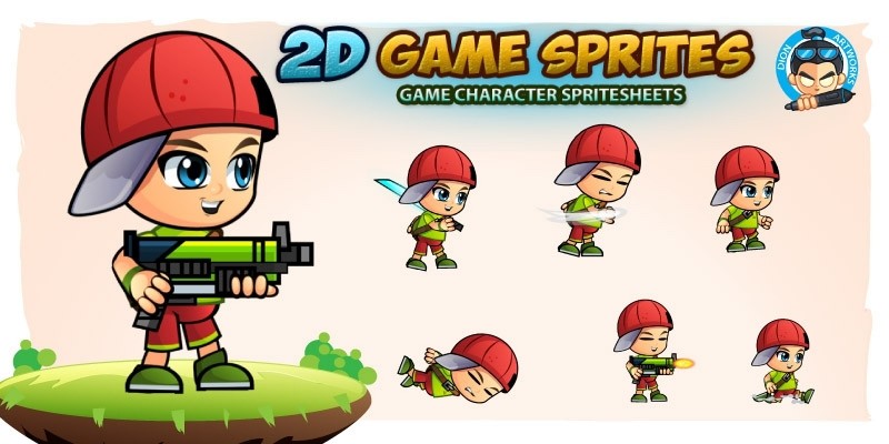 Heyboy 2D Game Sprites