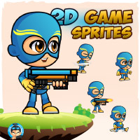 SuperJack 2D Game Sprites