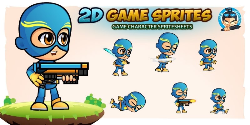 SuperJack 2D Game Sprites