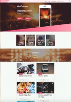 Musicly - One Page Responsive HTML5 Template Screenshot 1