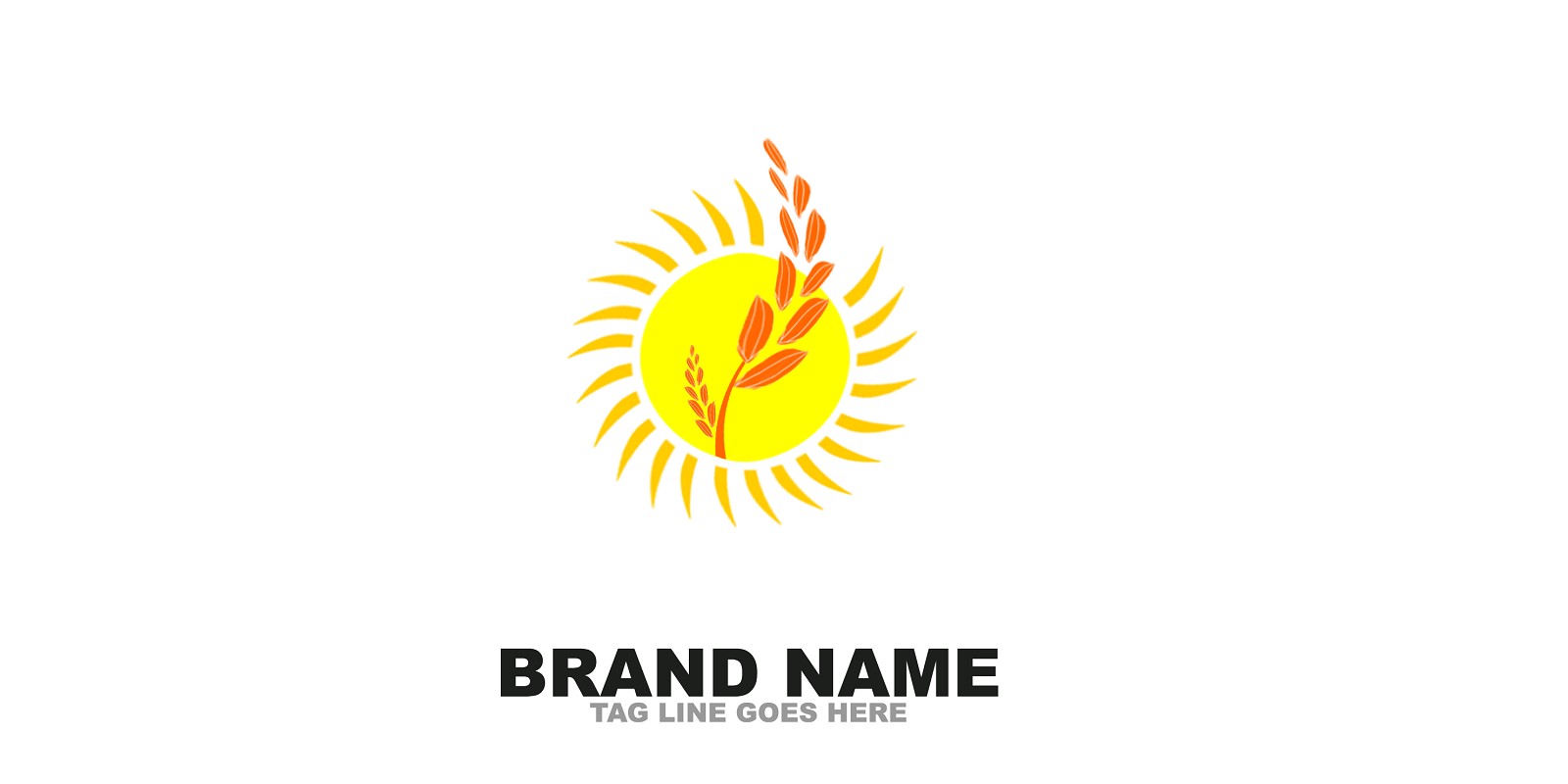 Wheat World Logo Template by GreenLight | Codester