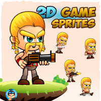 Barbarian 2D Game Character Sprites