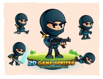 Ninja 2D Game Character Sprites Screenshot 1