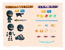 Ninja 2D Game Character Sprites Screenshot 3