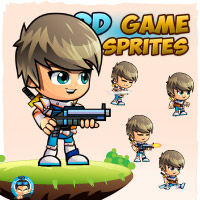 SwordsMan 2D Game Character Sprites