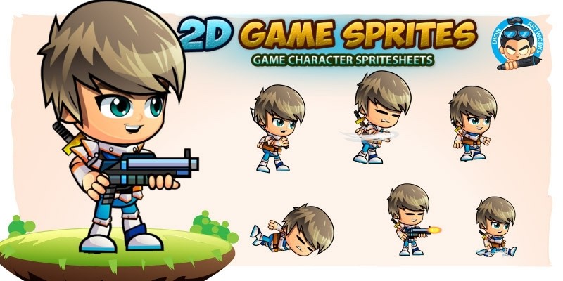 SwordsMan 2D Game Character Sprites