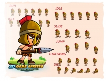Spartan 2D Game Character Sprites Screenshot 2