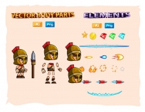Spartan 2D Game Character Sprites Screenshot 3