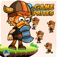 Viking 2D Game Character Sprites