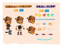 Viking 2D Game Character Sprites Screenshot 3