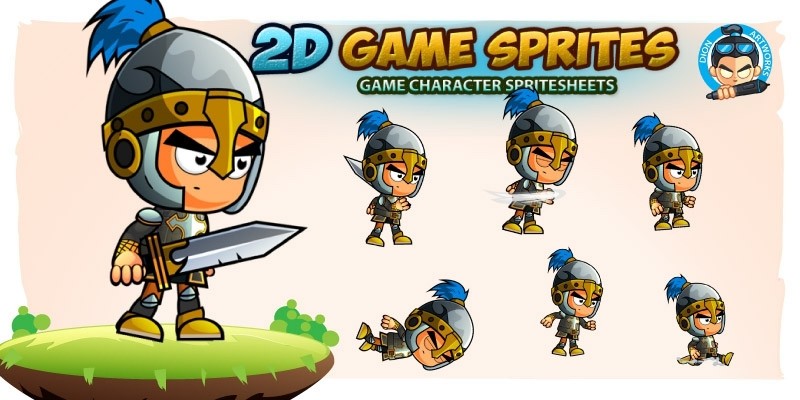 Knight 001 2D Game Character Sprites