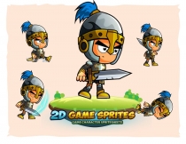 Knight 001 2D Game Character Sprites Screenshot 1
