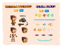 Monkey Warrior 2D Game Character Sprites Screenshot 3