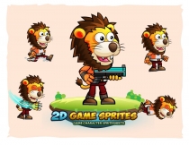 Lion Warrior 2Game Character Sprites 222 Screenshot 1