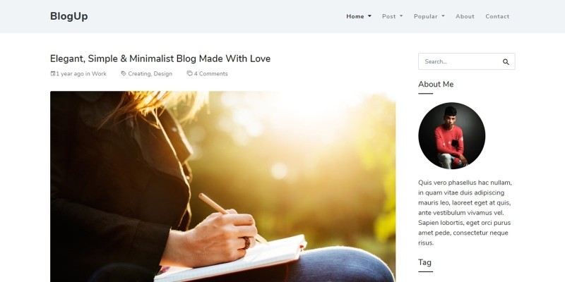 Blogup - HTML Template