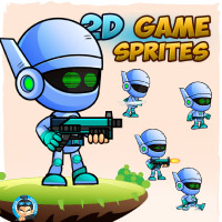 Robo Game Character Sprites 225