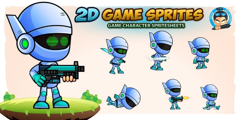 Robo Game Character Sprites 225