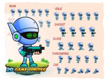 Robo Game Character Sprites 225 Screenshot 2