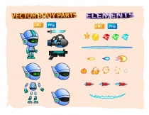 Robo Game Character Sprites 225 Screenshot 3