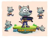 Rat Warrior 2D Game Character Sprites Screenshot 1