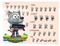 Rat Warrior 2D Game Character Sprites Screenshot 2