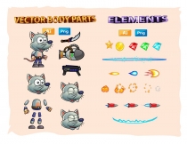 Rat Warrior 2D Game Character Sprites Screenshot 3