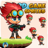 Red 2D Game Sprites