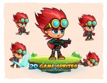 Red 2D Game Sprites Screenshot 1