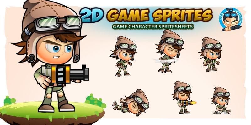 Rusty 2D Game Sprites