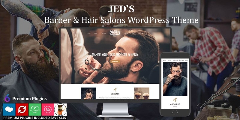 Jeds – Barber And Hair Salon WordPress Theme
