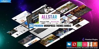 24 Premium WordPress Themes Bundle