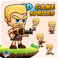 Barbarian 2D Game Character Sprites