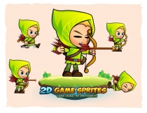 Archer 2D Game Character Sprites Screenshot 1