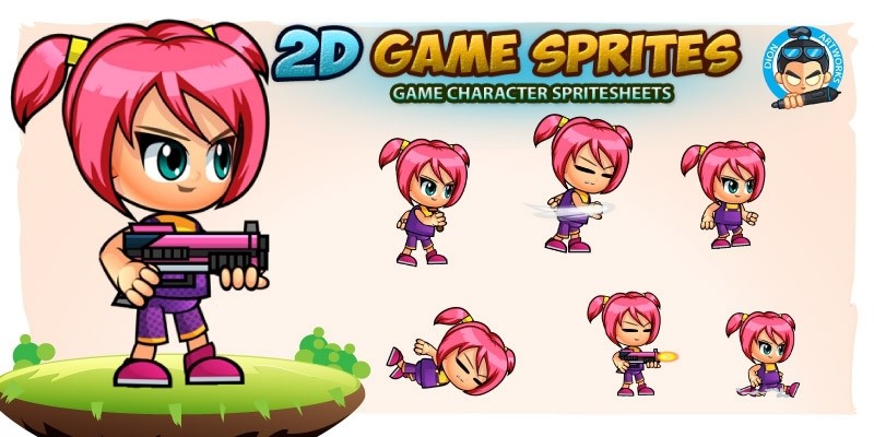 Cellen 2D Game Character Sprites