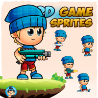 Lyndon 2D Game Character Sprites