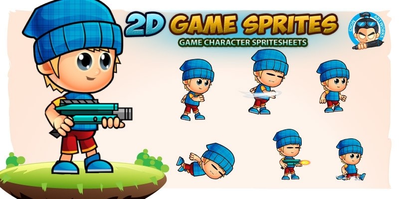 Lyndon 2D Game Character Sprites