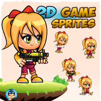 Sophie 2D Game Character Sprites