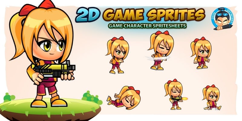 Sophie 2D Game Character Sprites