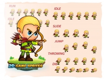 Elf 2D Game Character Sprites Screenshot 2