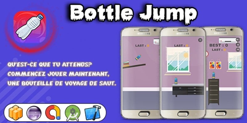 Bottle Jump - Buildbox Game Template