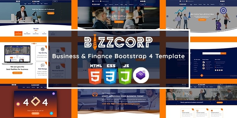 Bizzcorp - Business Finance HTML5 Template